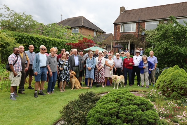 The whole group poses for a photo #2